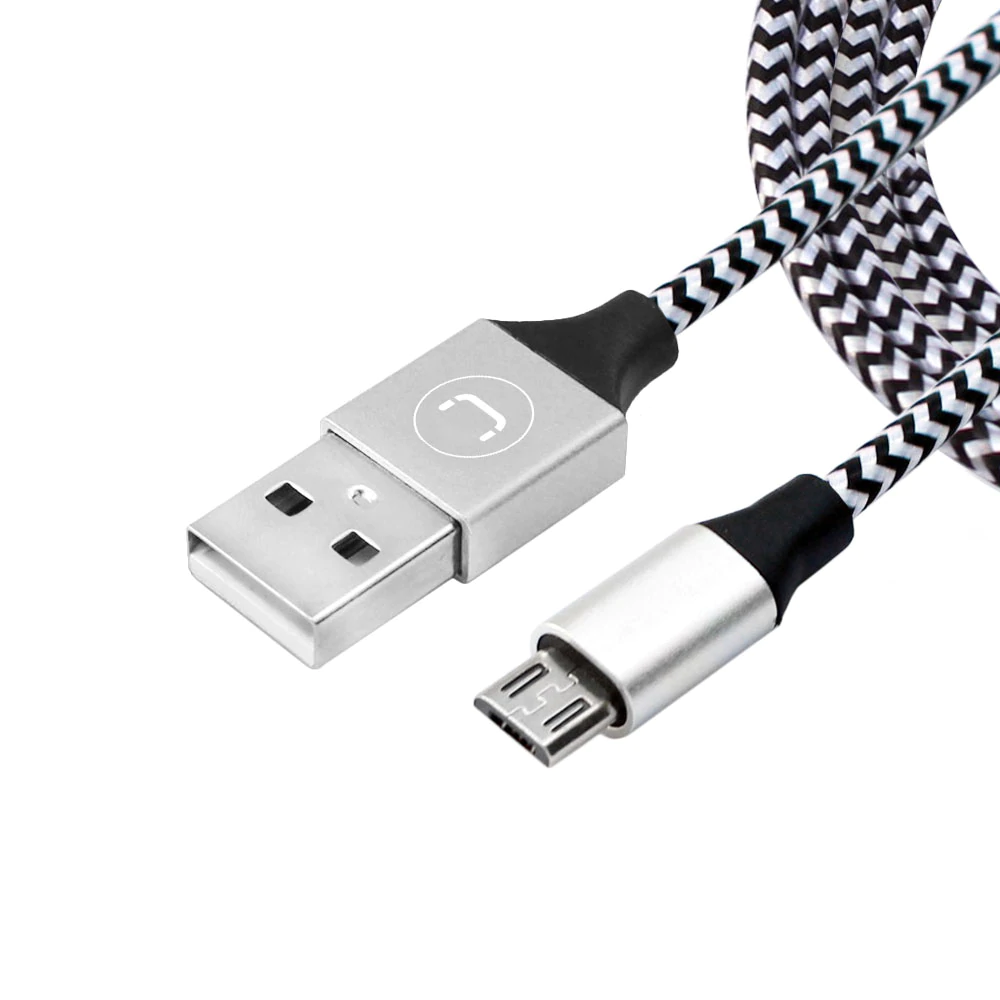 Unno Tekno Micro USB 2.0 Briaded Cable - 5ft - CB4061SV - Image 4