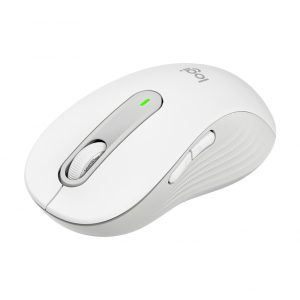 Logitech Signature M650 L - mouse - large size - Bluetooth, 2.4 GHz - off-white