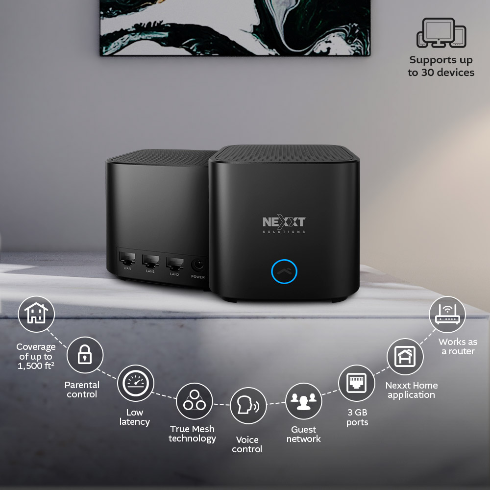 Nexxt Home Bolt AC1200 Mesh Wi-Fi Router - Image 2