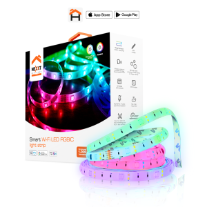 Nexxt - Home LED Strip Lights RGBIC - 16.4ft - NHB-S613