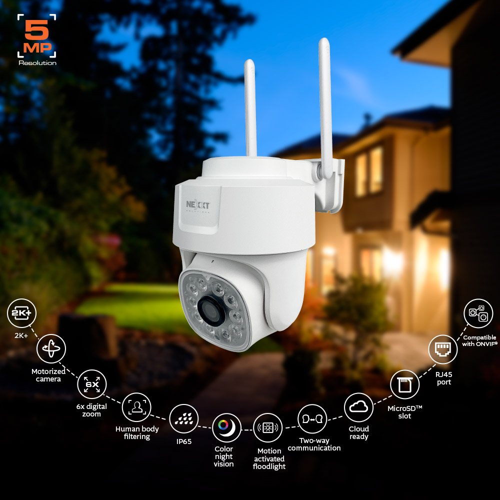 Nexxt - Smart Wi-Fi® camera - Outdoor Fixed Camera 2K +5MP NHC-OF10 - Image 12