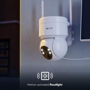 Nexxt Home Outdoor PTZ Camera 2K w/ Solar Panel