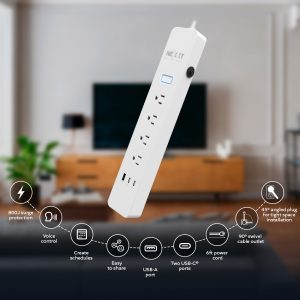 Nexxt Smart WiFi Power Strip NHP-E710