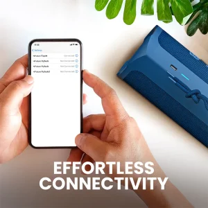 HiFuture Ripple Waterproof Speaker - Black- Portable Wireless Speaker 12 Hours Playtime