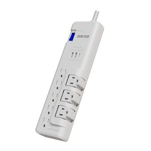 Forza Surge protector 1625W/2200J - 8 outlets - 3-Rotating - 2-USBA - 1-USBC -120V/240V