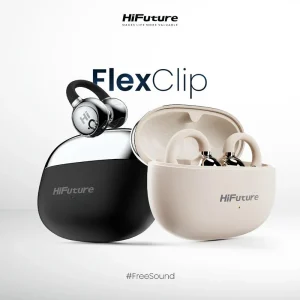 HiFuture FLEXCLIP Open Ear Wireless Earphone - Black