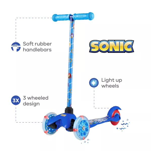 Sonic the Hedgehog Three Wheel Scooter AST482211-V1-T30-6 - Image 2