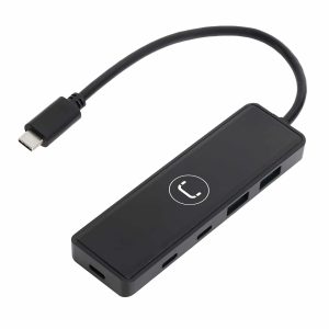 Unno Tekno - Hub 4-port Type C to USB A - HB1012BK