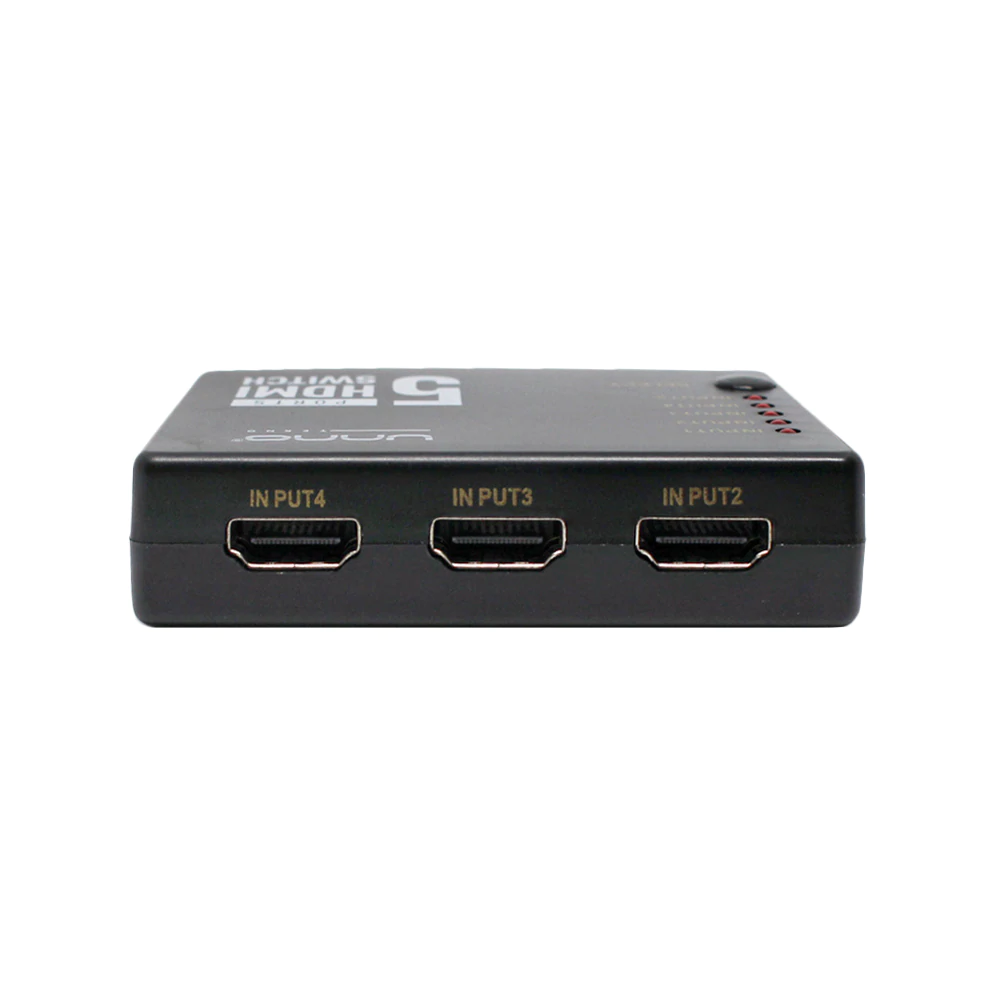 Unno Tekno 5 PORTS 4K HDMI Switch - HB1203BK - Image 3