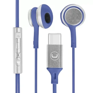 Unno Tekno Earbuds Type C w/ Mic Blue HS7005BL