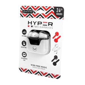 Unno Tekno - Hyper Earbuds TWS - HS7507WT - White