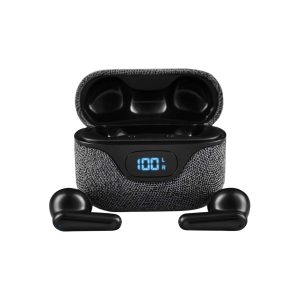 Unno Tekno - BT Earbuds LuxPro Fabric Black - HS7511BK