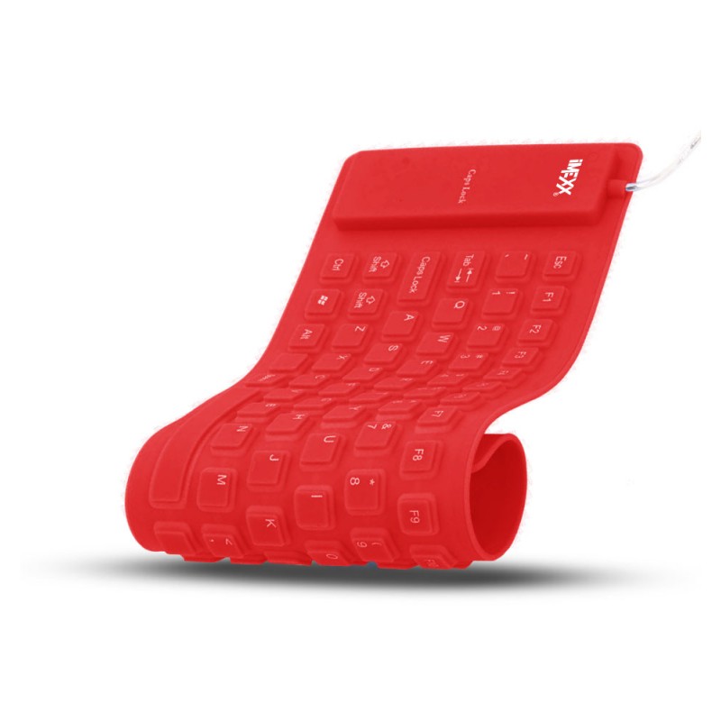 Imexx Flexible Keyboard USB Red 24750EN