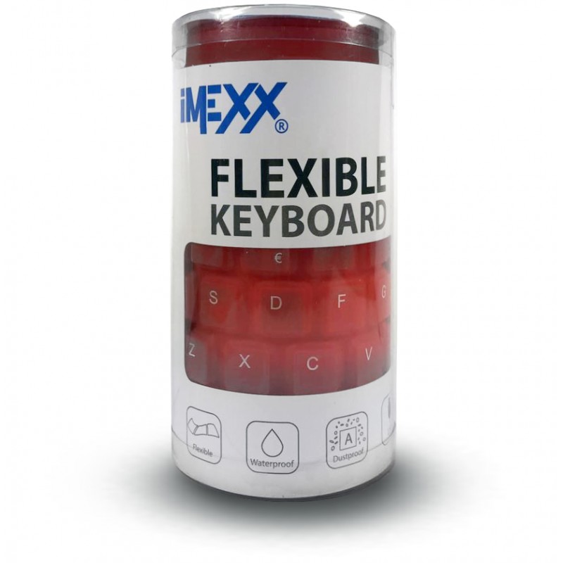 Imexx Flexible Keyboard USB Red 24750EN - Image 2