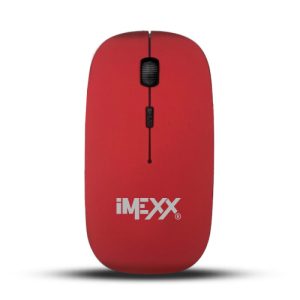 Imexx Wireless Mouse 2.4ghz Ulra Slim Red 26316