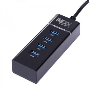 Imexx USB 4 port Hub 3.0 Black 35121