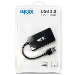 Imexx USB-C Hub Adapter to 4 USB 3.0 Ports