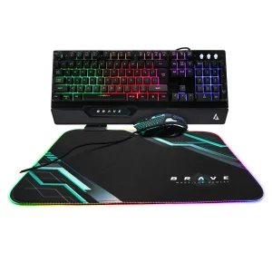 Unno Tekno Keyboard - Mouse Pad - Gaming Combo KB6784BK