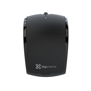 Klip Xtreme Lightflex KMW-375 - Mouse - ergonomic - optical - 3 buttons - wireless - 2.4 GHz - USB wireless receiver - black