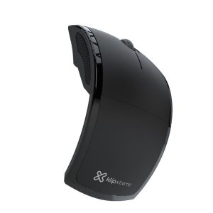Klip Xtreme Lightflex KMW-375 - Mouse - ergonomic - optical - 3 buttons - wireless - 2.4 GHz - USB wireless receiver - black