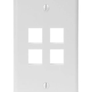 Leviton W/Plate 4Pt 41080-4WP
