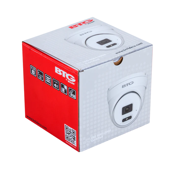 Bolide 4K H.265 Outdoor IR Eyeball Camera with 2.8mm Fixed Lens and Built-in Microphone | BTG-N1909 - Image 2
