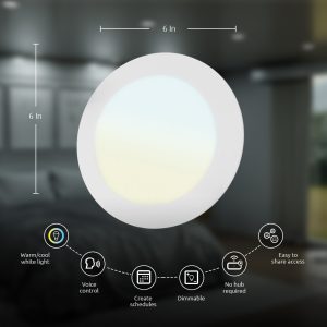 Nexxt Home Smart Wi-Fi Slim LED Downlight