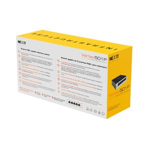 Nexxt - Professional 5-port PoE+ Gigabit desktop switch, 10/100/1000 65W Max