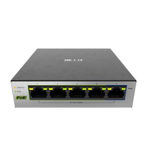 Nexxt - Professional 5-port PoE+ Gigabit desktop switch, 10/100/1000 65W Max