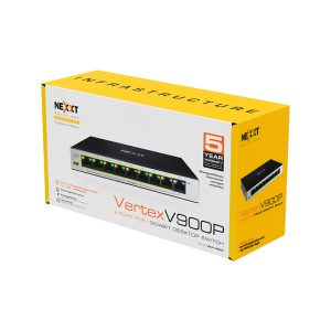 Nexxt Professional - 9-port PoE+ Gigabit Desktop switch, 10/100/1000 65W Max - NSW-V900P