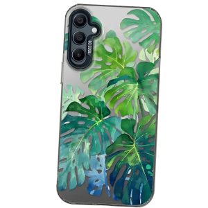 MT PHone Case Samsung A16 Printed Gradient w/ Monstera Leaves