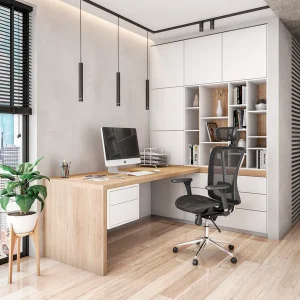 Techni Mobili - Executive Mesh Office Chair with Headrest and Lumbar Support