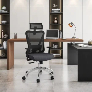 Techni Mobili - Ergonomic Mesh Office Chair with Headrest -RTA-3265C