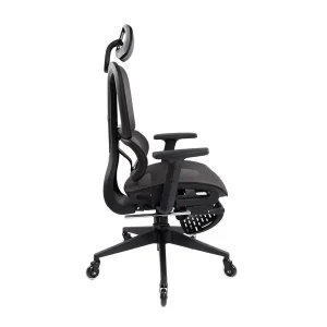 Techni Mobili - Ultimate Reclining Ergonomic Mesh Office Chair with Lumbar Support and Footrest- Black