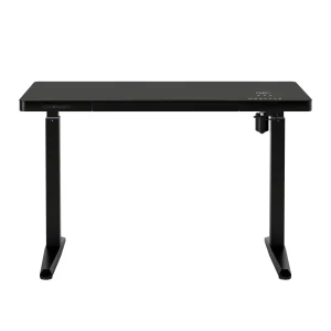 Electronic Glass Desk With Adjustable Height - Storage - Speaker - Wireless charging