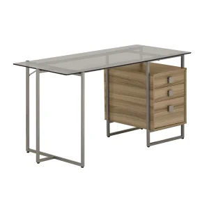 Techni Mobili - Computer Desk with Storage - OAK