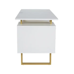 Techni Mobili Modern Desk with Storage - RTA-7002-GLD