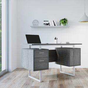 Techni Mobili Modern Office Desk with Storage