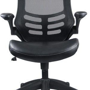 Techni Mobili - Stylish Mid-Back Mesh Office Chair With Adjustable Arms - 8070-BK