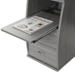 Techni Mobili - Dual Complete Computer Workstation Desk - Grey - CD-8211-GRY