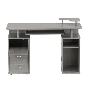 Techni Mobili - Dual Complete Computer Workstation Desk - Grey - CD-8211-GRY