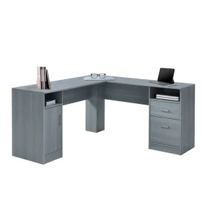 Techni Mobili - table - L-shaped - gray