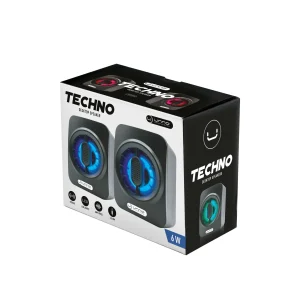 Unno Tekno - Desktop Speakers - USB 2.0 -  SP9025BK