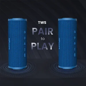 HiFuture Ripple Waterproof Speaker - Black- Portable Wireless Speaker 12 Hours Playtime