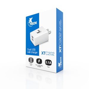 Xtech Wall Chgr XTC-202 Dual U