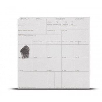 Transparent Criminal Booking Card