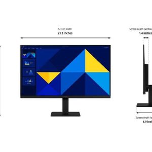 Samsung Essential S3 S24D300GAN - S30GD Series - LED monitor - Full HD (1080p) - 24"