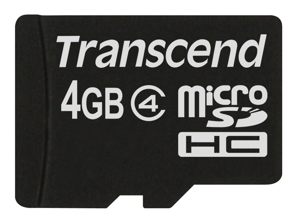 Transcend - flash memory card - 4 GB - microSDHC - Image 3