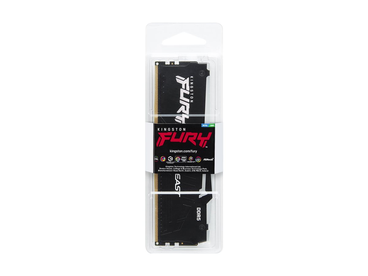 Kingston FURY Beast RGB - DDR5 - module - 8 GB - DIMM 288-pin - 2600 MHz / PC5-41600 - CL40 - 1.25 V - unbuffered - on-die ECC - Image 3