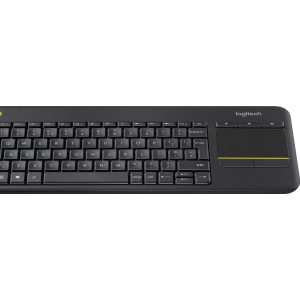 Logitech Wireless Touch Keyboard K400 Plus - keyboard - with touchpad - QWERTY - US International - black Input Device